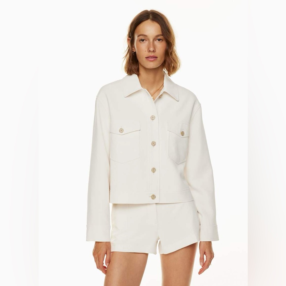 Wilfred Cream Cropped Jacket
